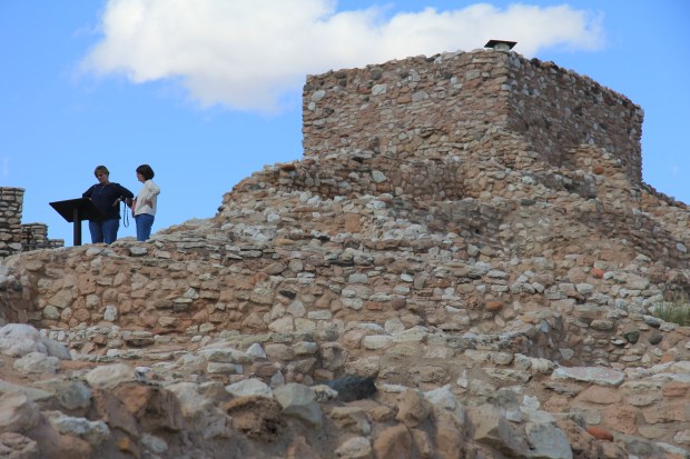 Tess and Trisha at Tuzigoot National Monument, AZ