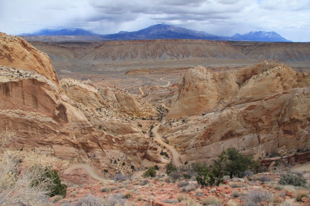 Burr Trail Switchbacks into Waterpocket Fold