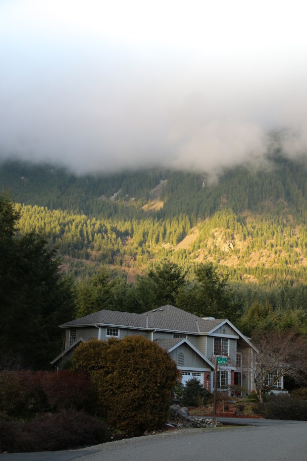 Sun setting on Mt. Si