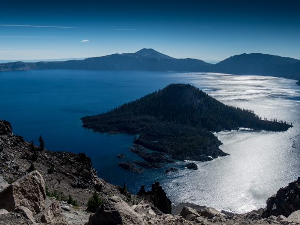 Crater Lake, Wizard Island from West Rim