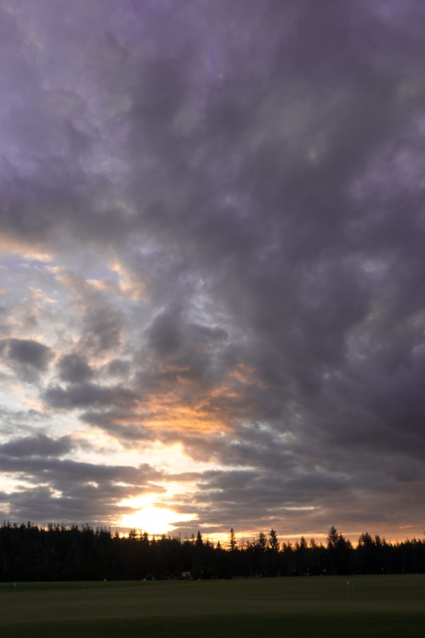 Sunrise at practice range