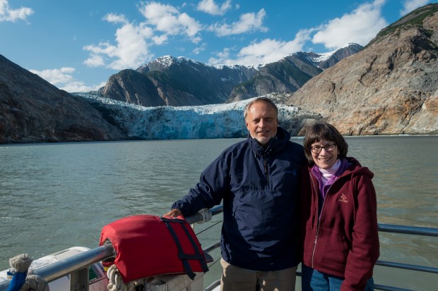 In front of Sawyer Glacier