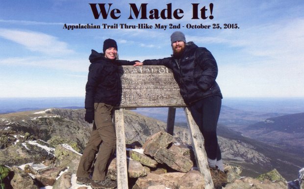 Christina and Paul on Mt. Katahdin